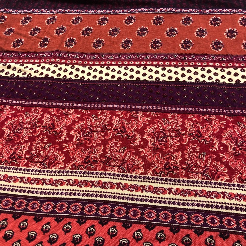 SOLD American Eagle XXS Soft & Sexy Pink Burgundy Floral Maxi Dress - Picture 8 of 14